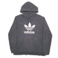 Mens Black Adidas Spellout Hoodie Jumper