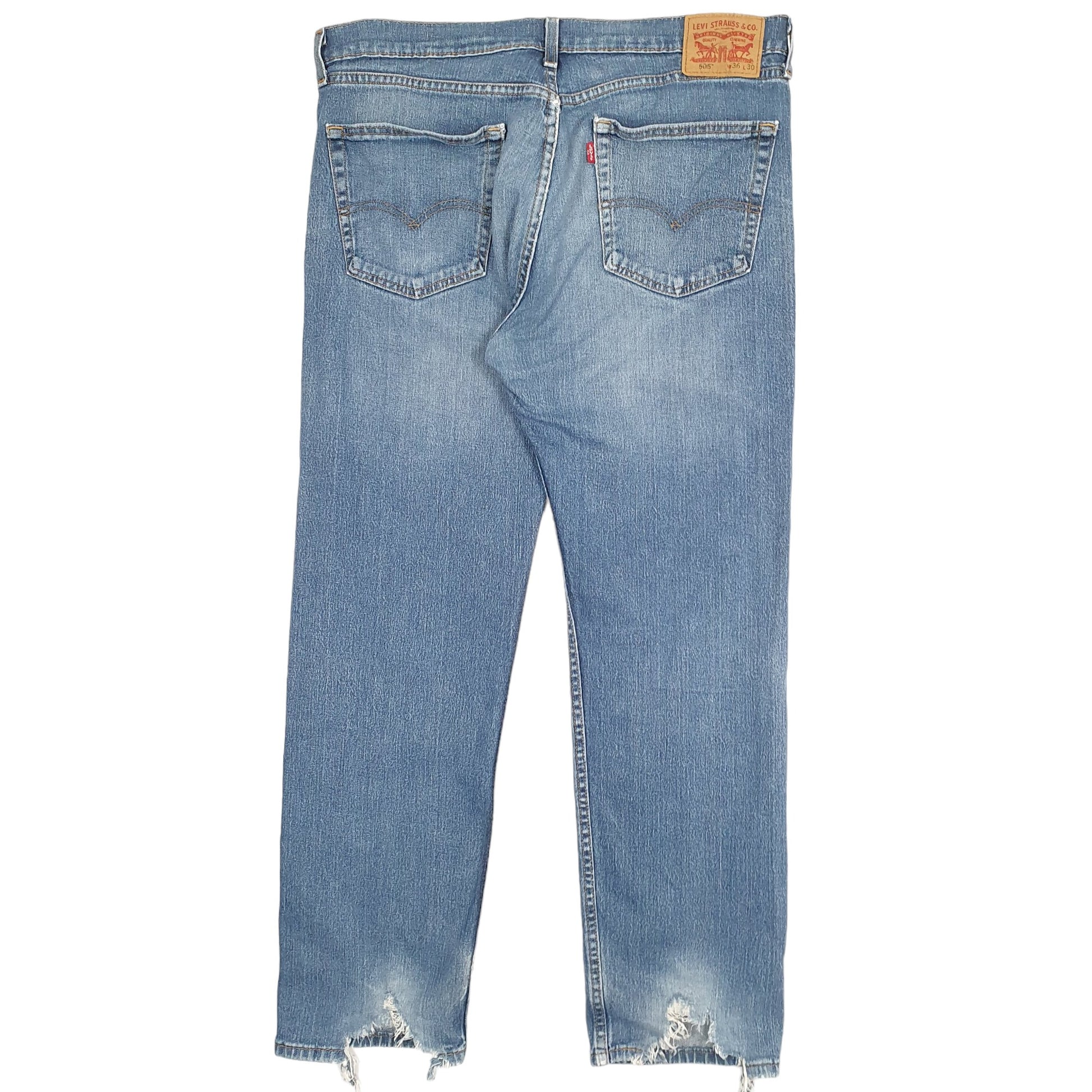 Mens Blue Levis  505 JeansW36 L30