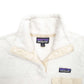 Womens White Patagonia Snap Buttons Quarter Zip Jumper