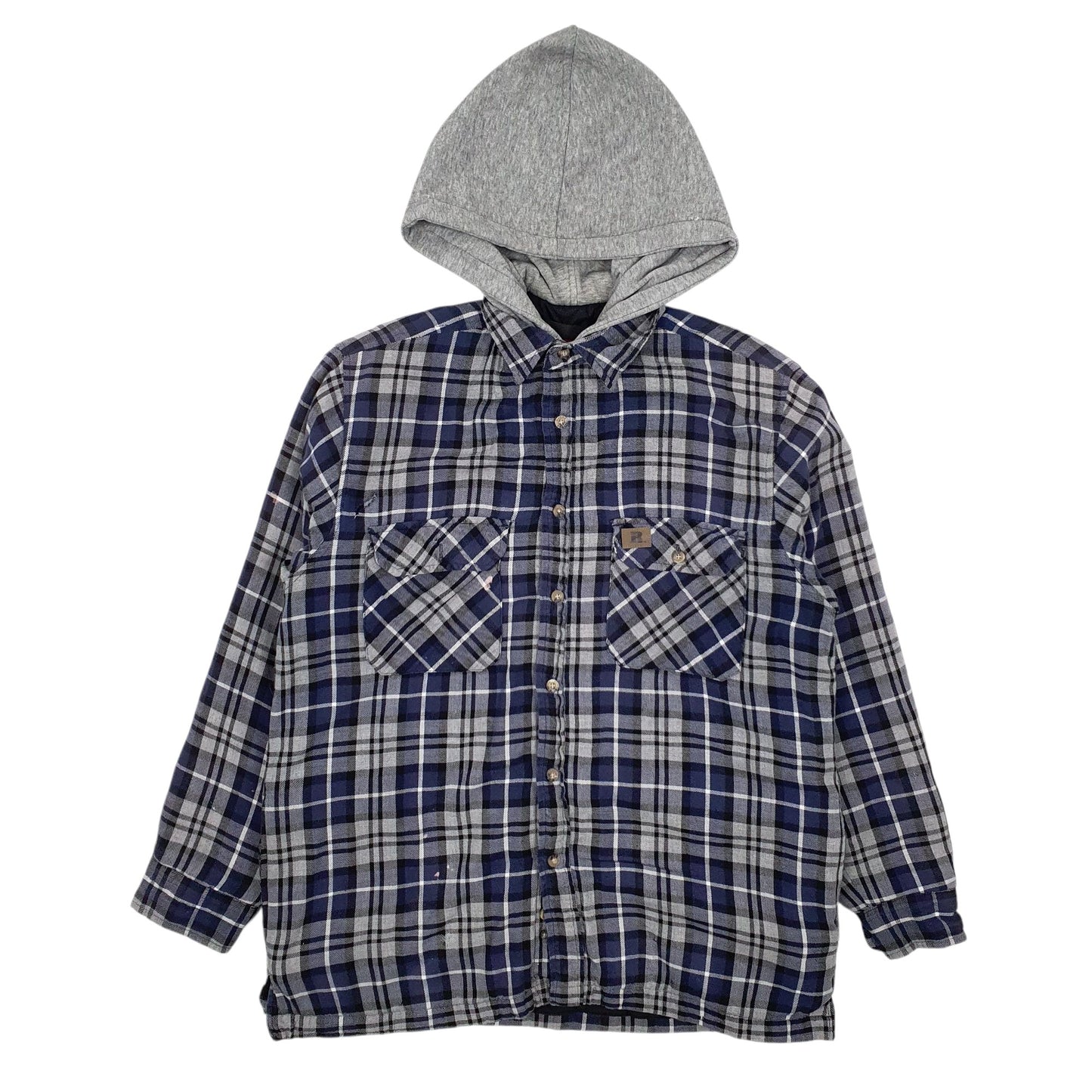 Mens Grey Wrangler Riggs Workwear Quarter Zip Coat