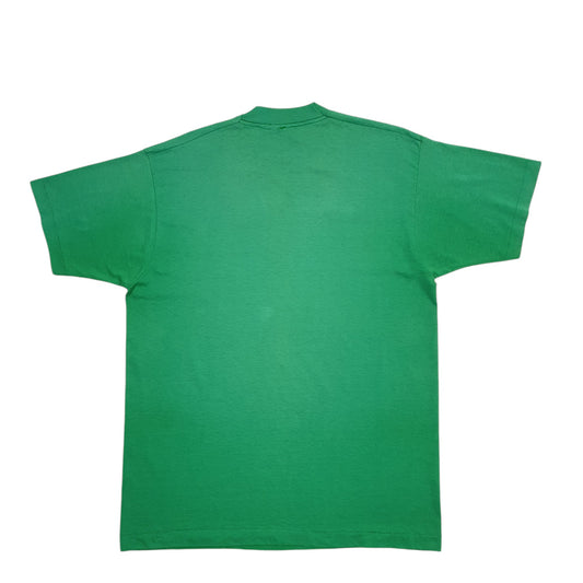 Mens Green Unbranded Single Stitch Vintage 90s Parkstone Short Sleeve T Shirt