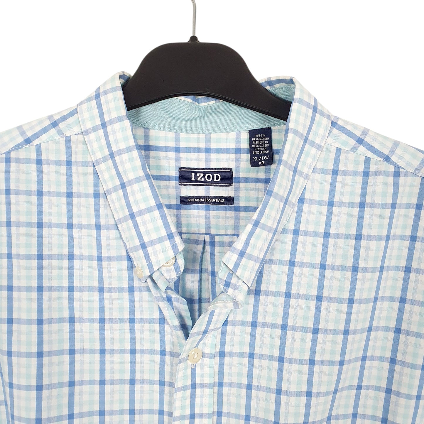 Mens Blue Izod  Long Sleeve Shirt