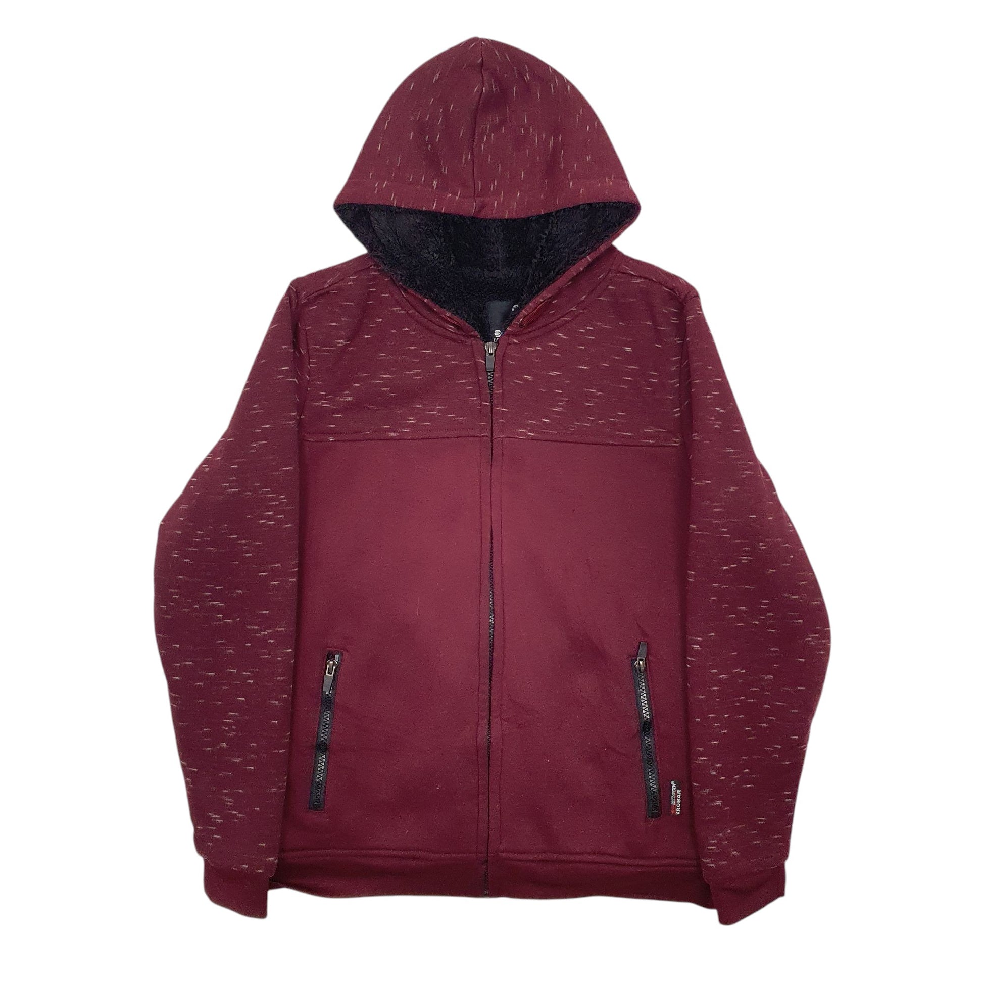 Womens Burgundy NXT/GEN Fleece Lined Full Zip Jumper
