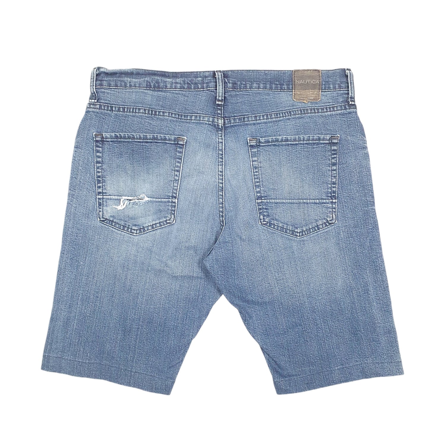 Mens Blue Nautica Jorts Jean Denim Shorts