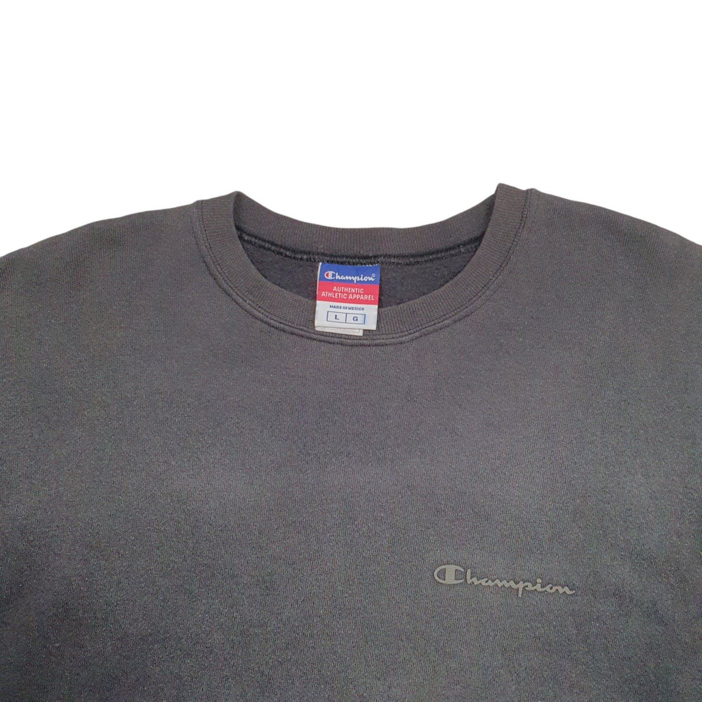 Mens Grey Champion  Crewneck Jumper