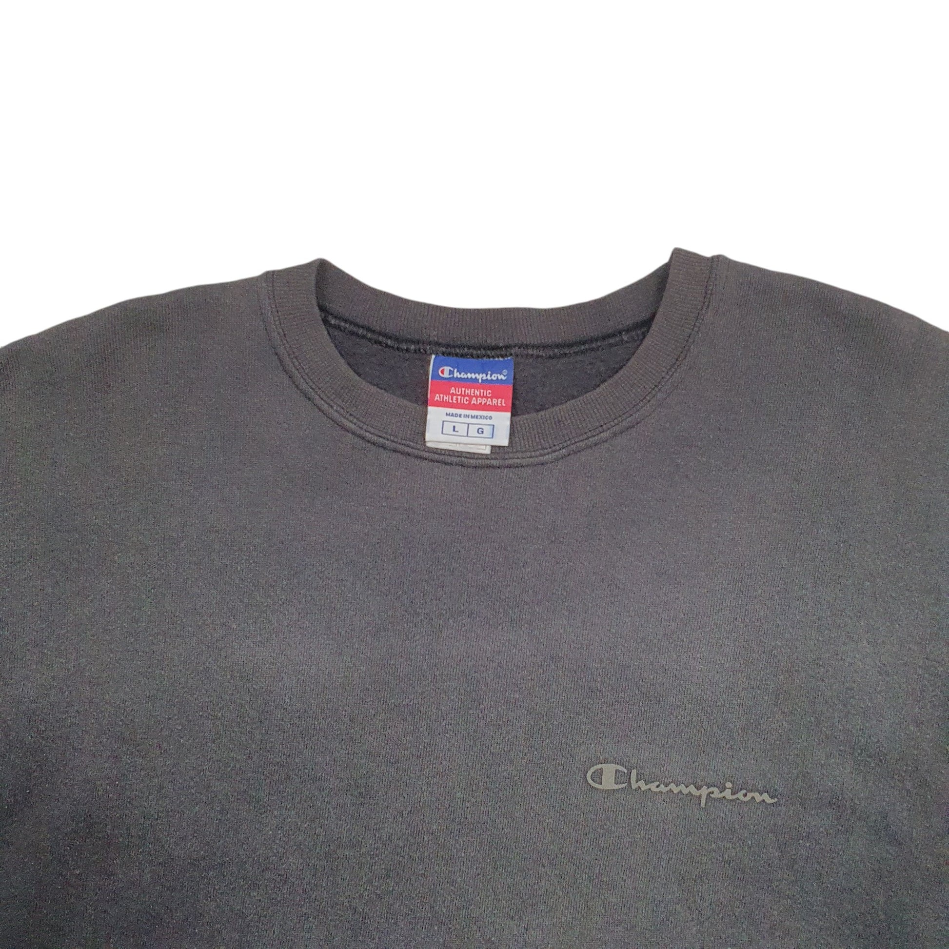 Mens Grey Champion  Crewneck Jumper