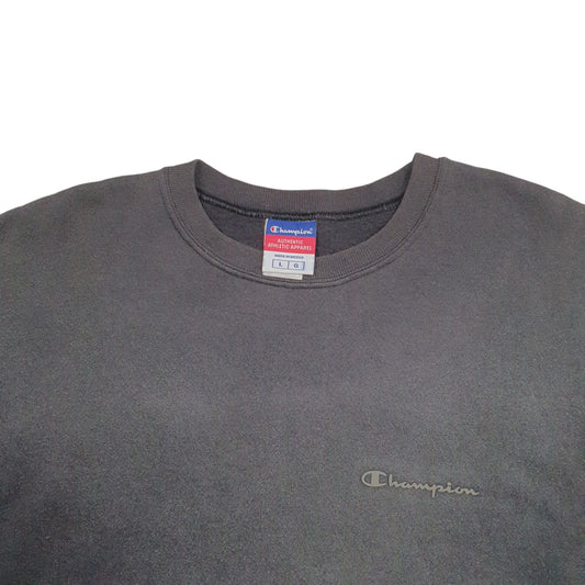 Mens Grey Champion  Crewneck Jumper