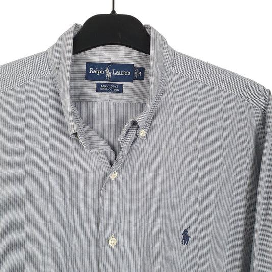 Mens Blue Ralph Lauren Oxford Long Sleeve Shirt