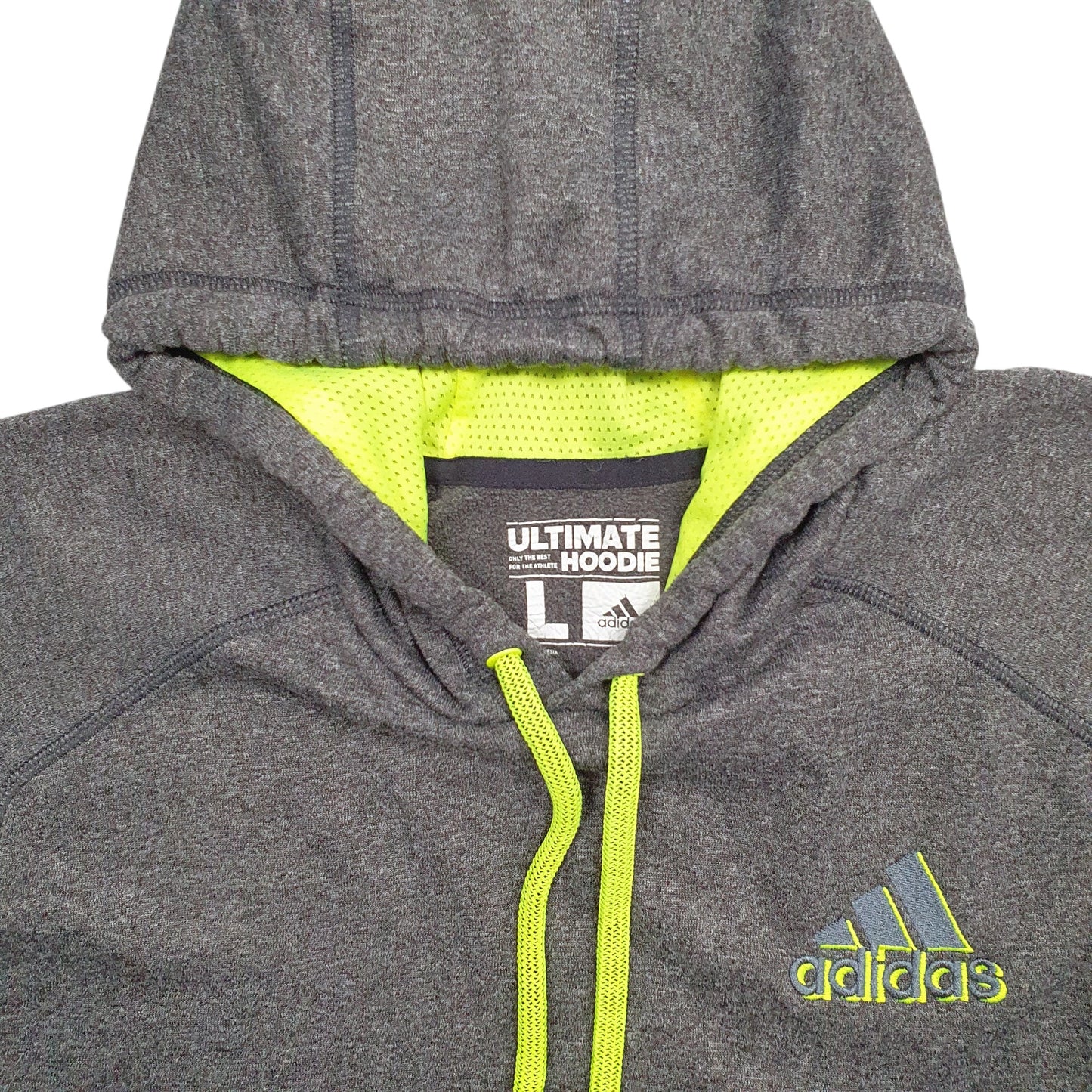 Mens Grey Adidas Active Hoodie Jumper