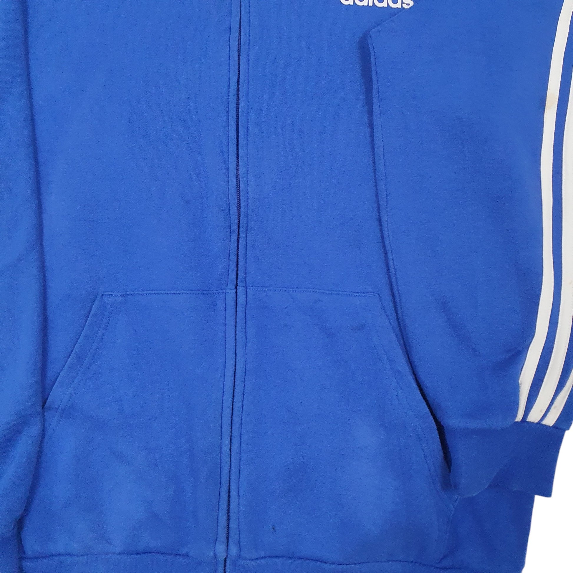 Mens Blue Adidas  Full Zip Jumper