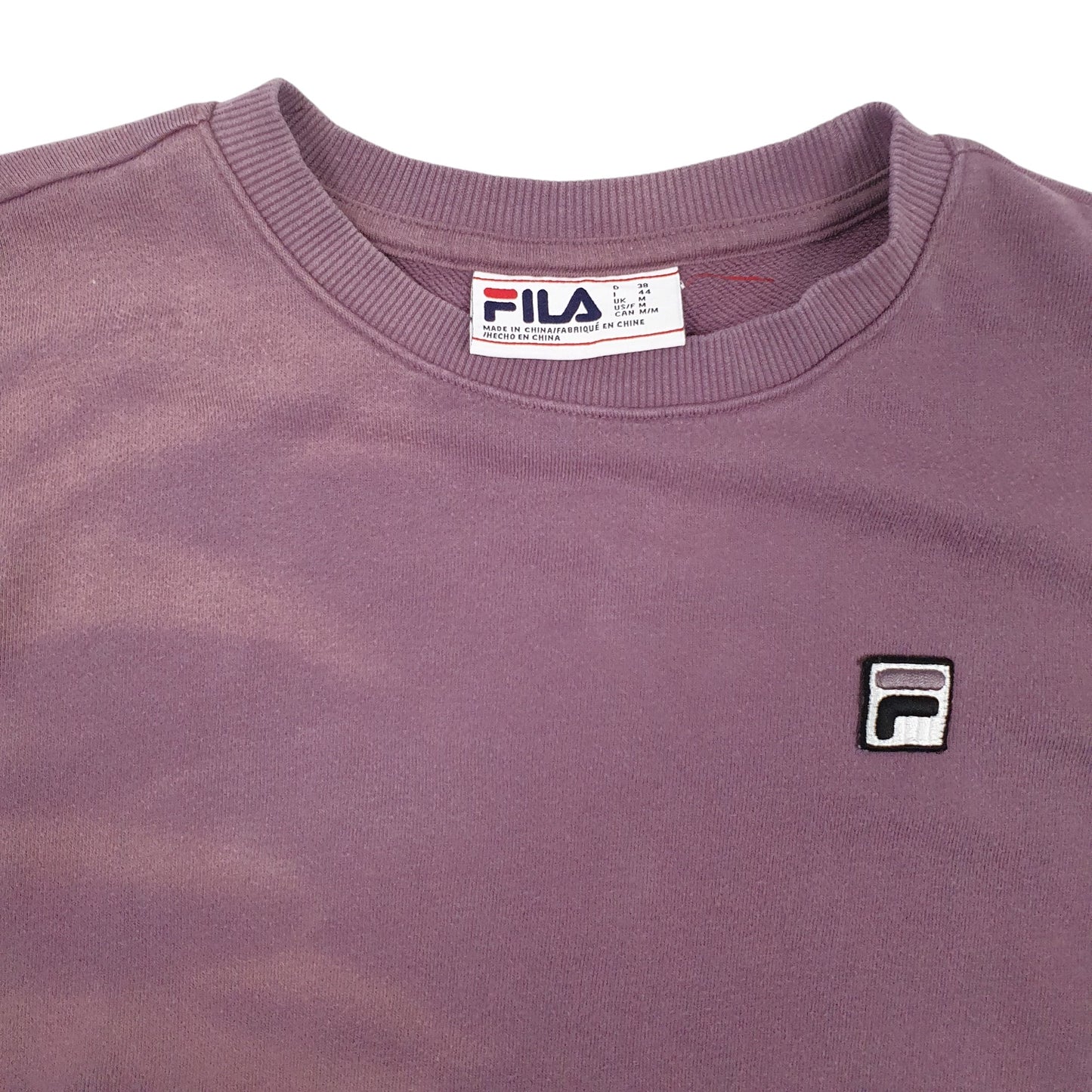 Mens Purple Fila  Crewneck Jumper