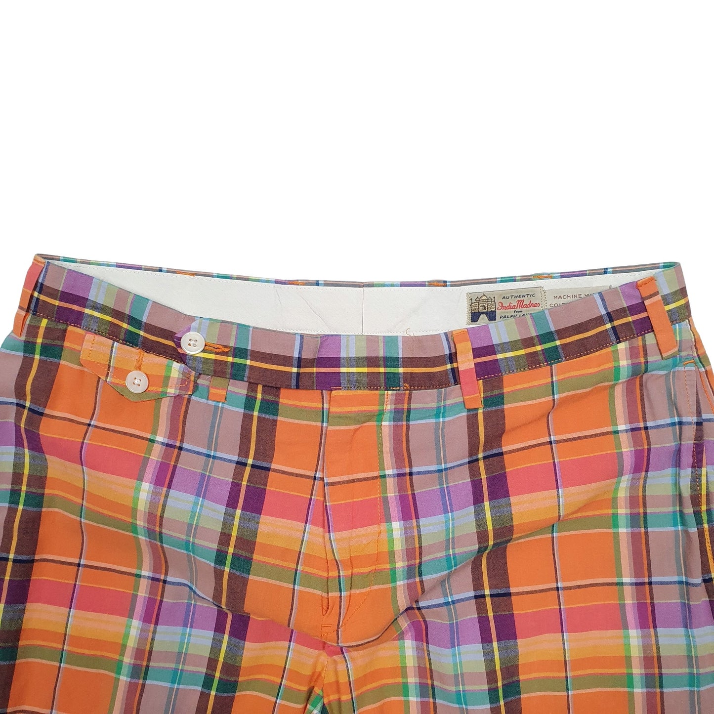 Mens Multi Polo Ralph Lauren Madras Ivy Chino Shorts