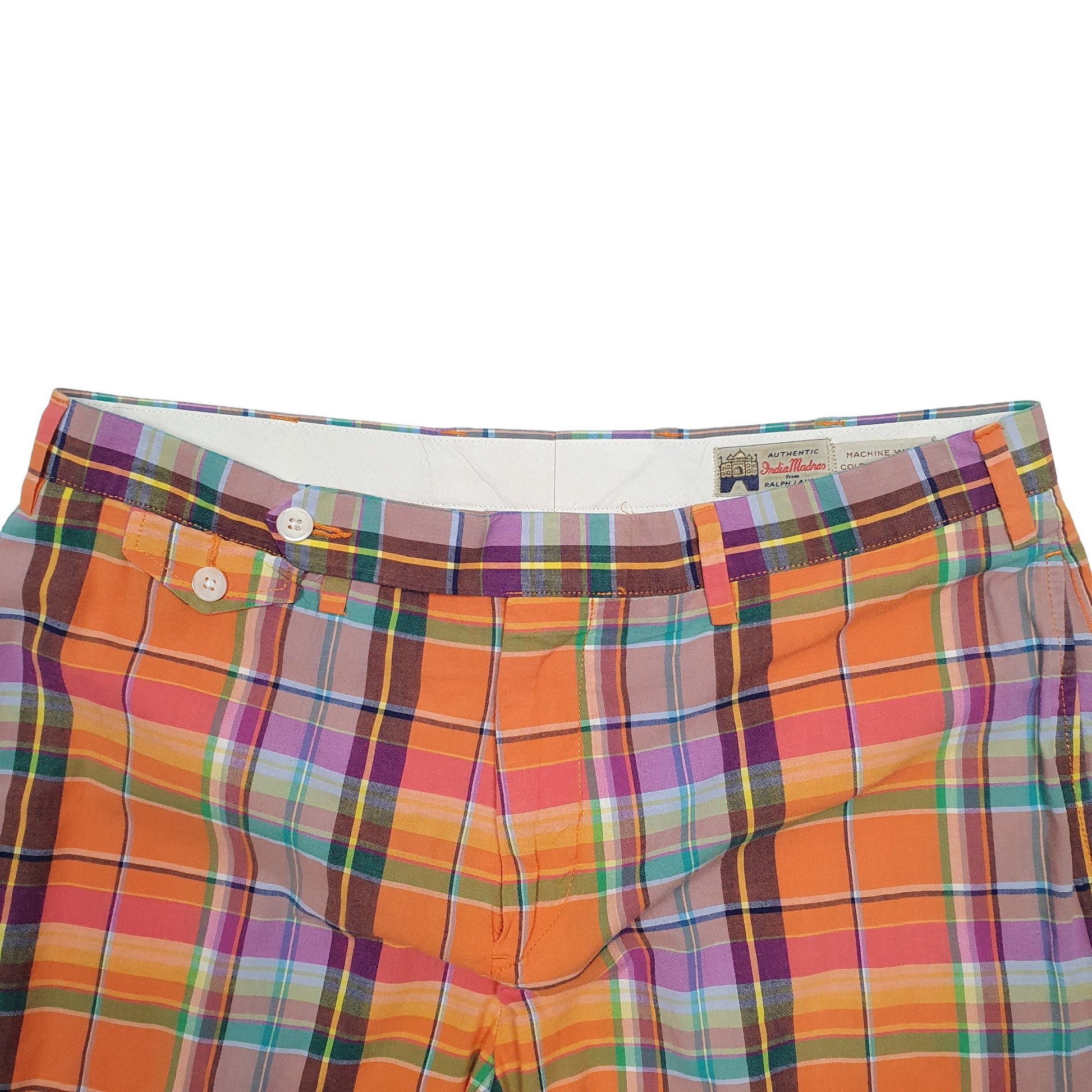 Mens Multi Polo Ralph Lauren Madras Ivy Chino Shorts