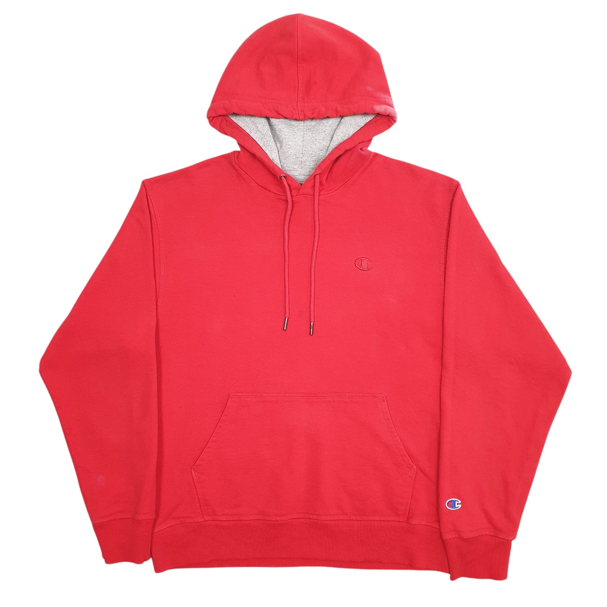 Mens Red Champion  Hoodie Jumper