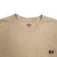 Mens Beige Dickies  Long Sleeve T Shirt