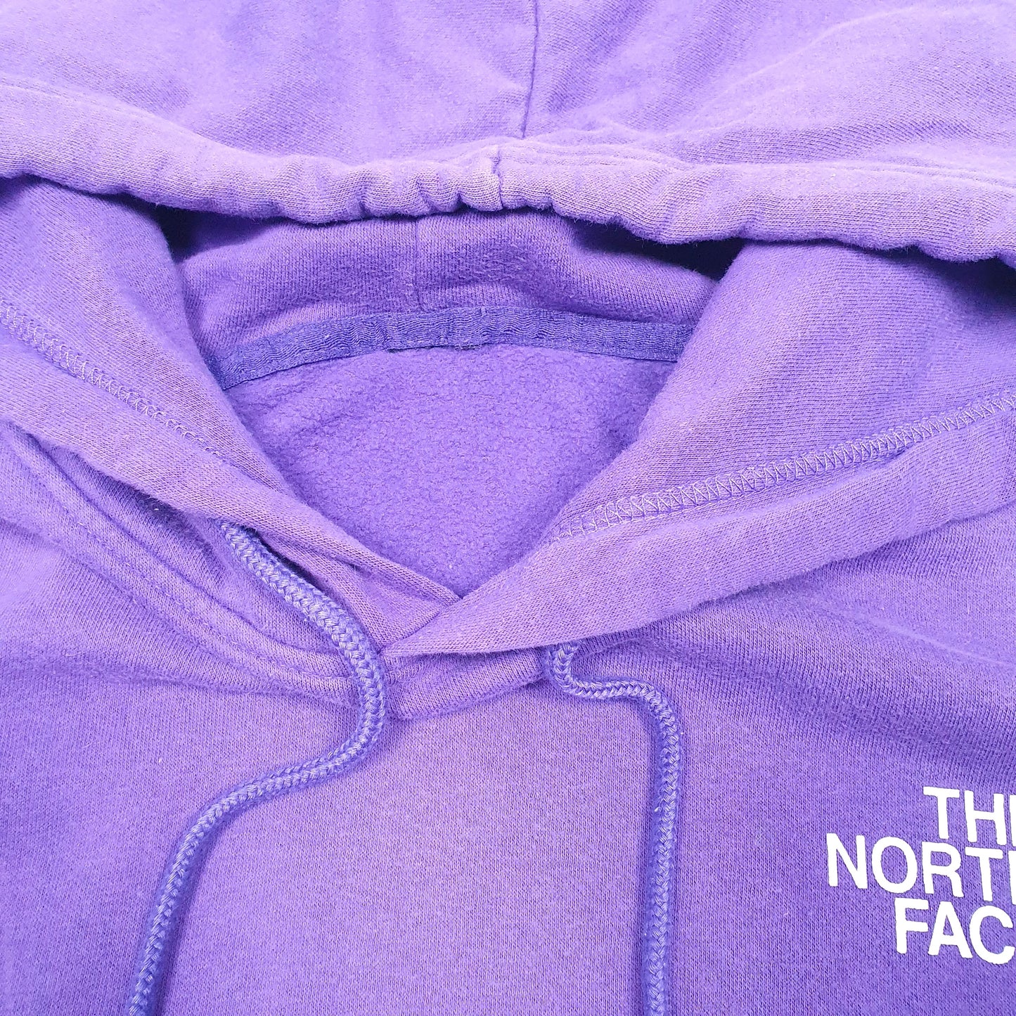 Mens Purple The North Face Spellout Hoodie Jumper