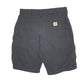 Mens Black Carhartt B147 Workwear Cargo Carpenter Shorts