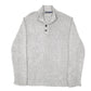 Mens Grey Nautica Knit Button Quarter Zip Jumper