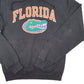 Mens Black Champion Gators Football Florida USA Spellout Hoodie Jumper