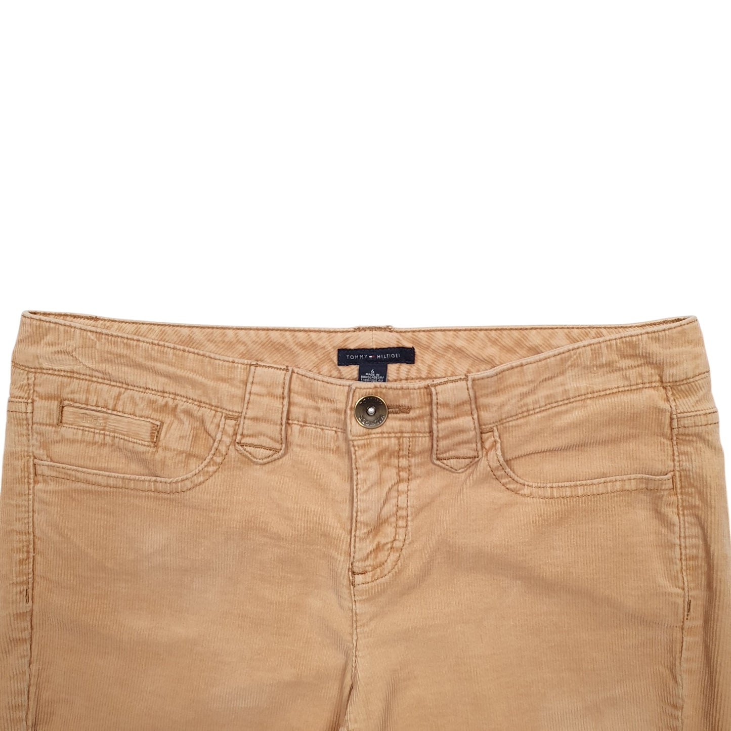 Womens Beige Tommy Hilfiger  Corduroy Trousers
