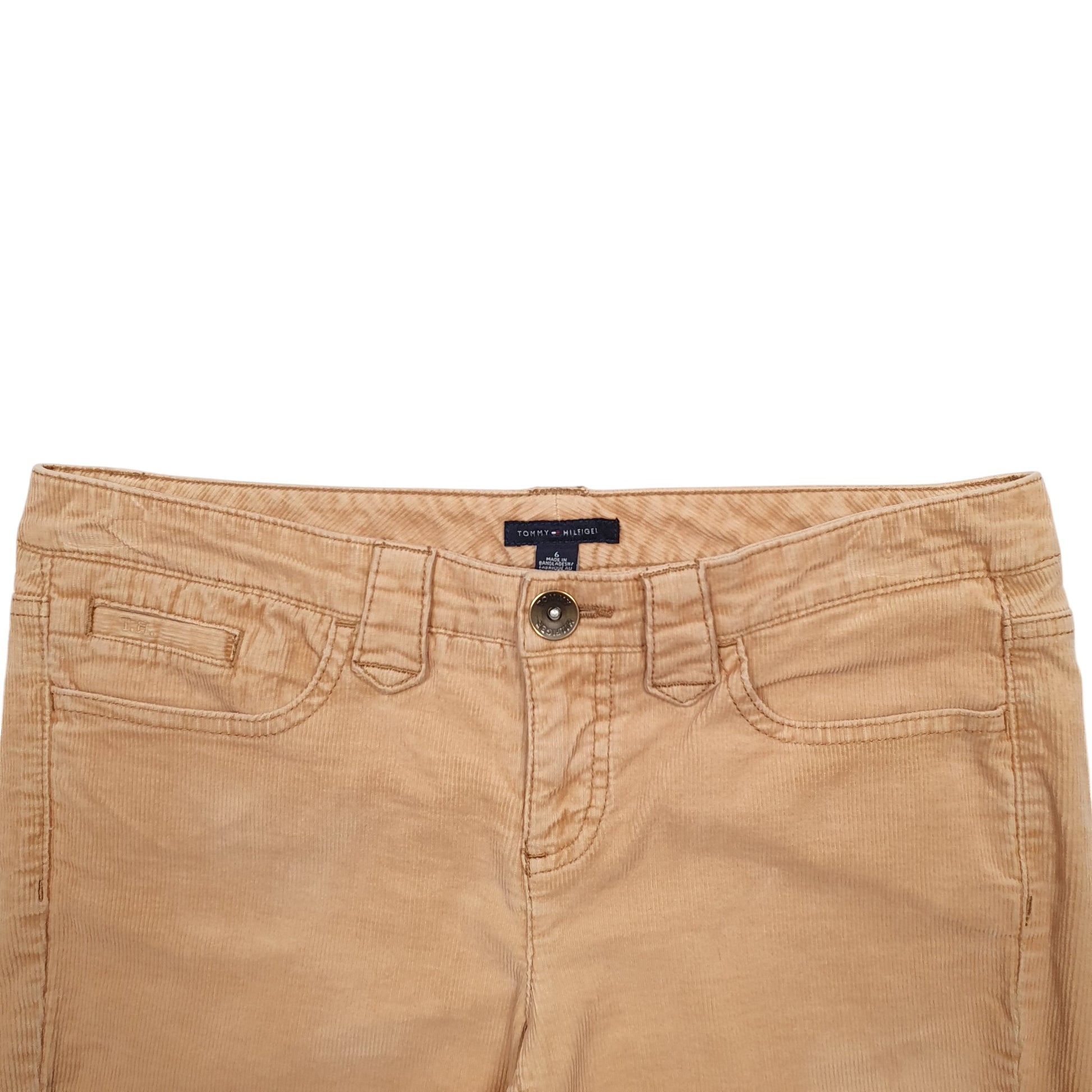 Womens Beige Tommy Hilfiger  Corduroy Trousers