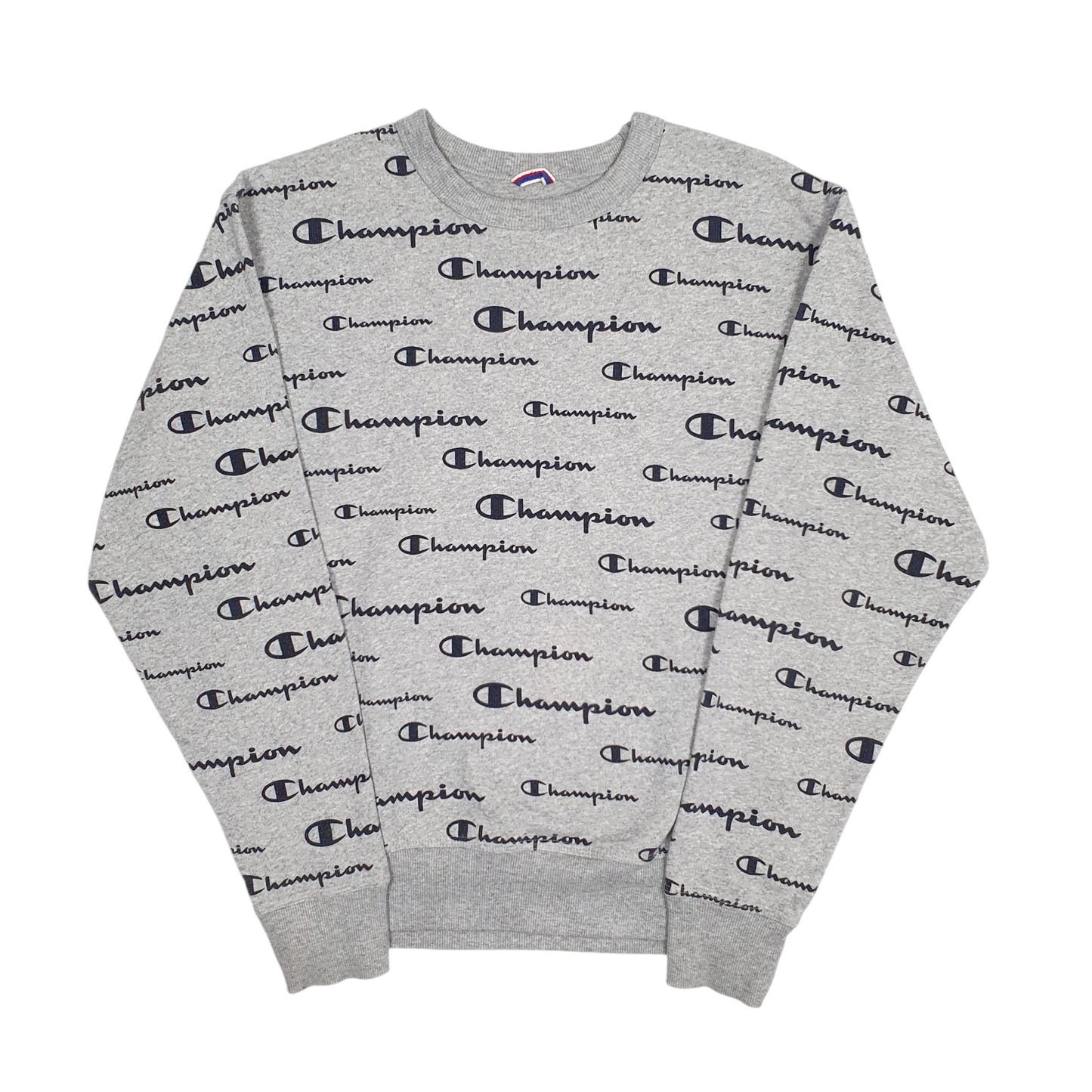 Mens Grey Champion  Crewneck Jumper