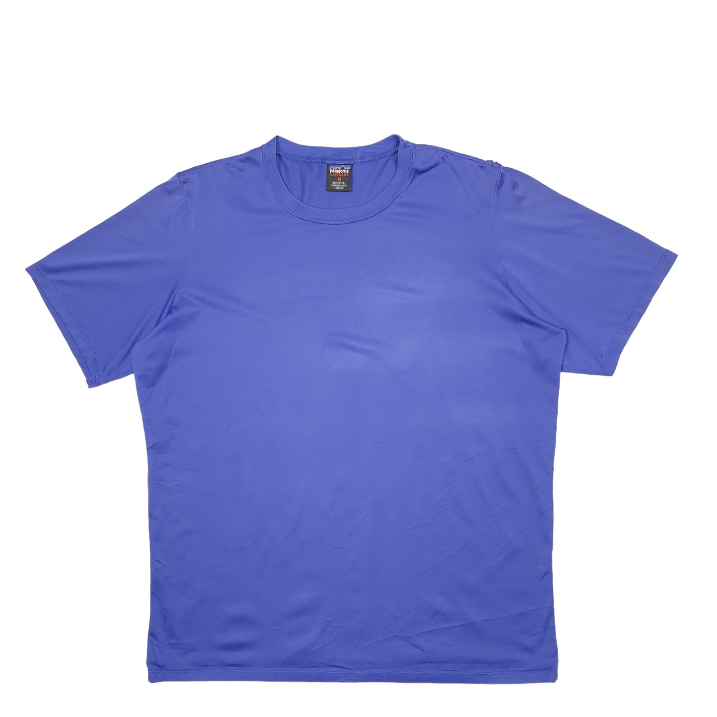 Womens Purple Patagonia Active Sports Short Sleeve T Shirt