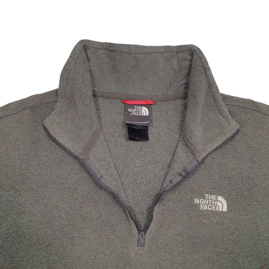 Mens Grey The North Face  Quarter Zip Jumper