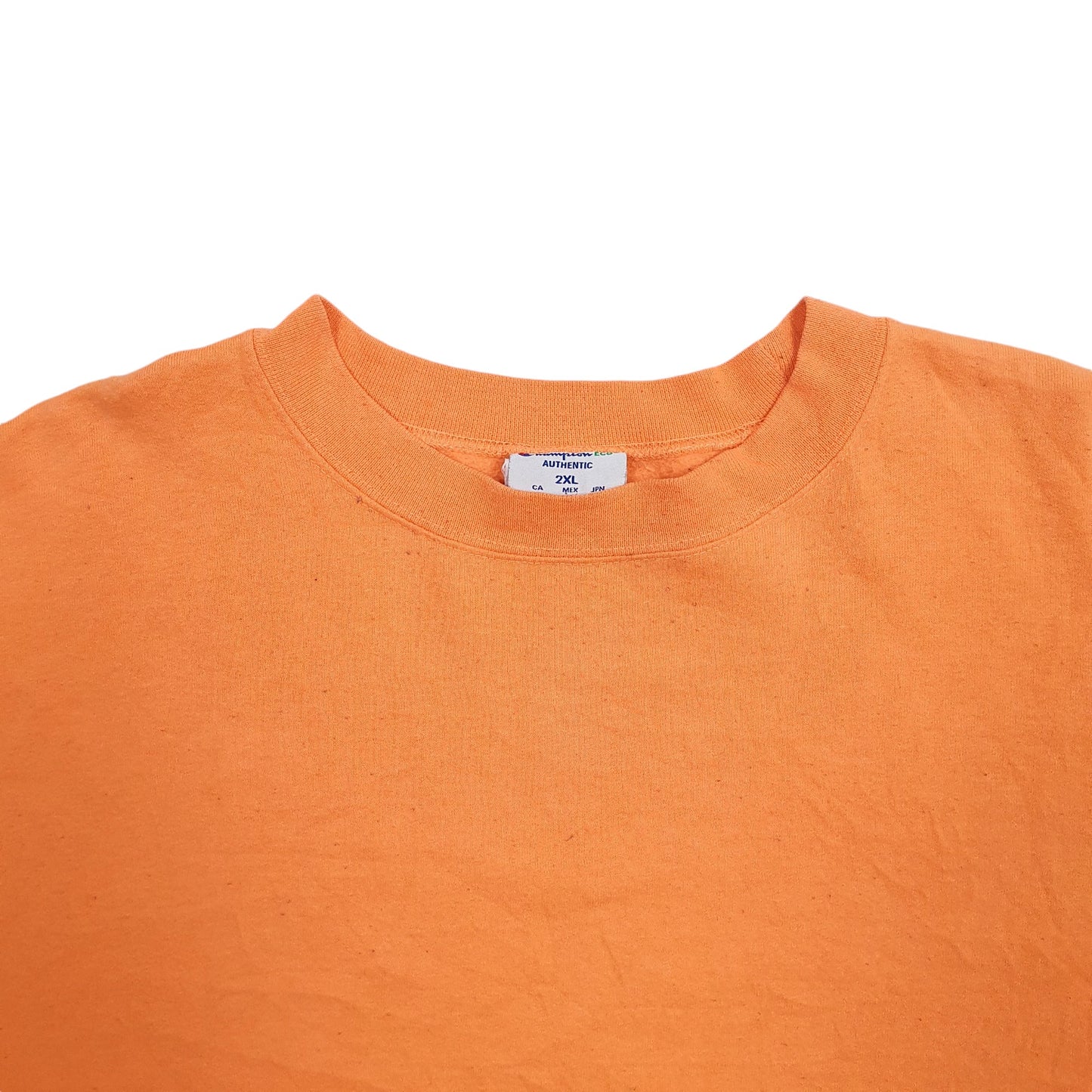 Mens Orange Champion  Crewneck Jumper