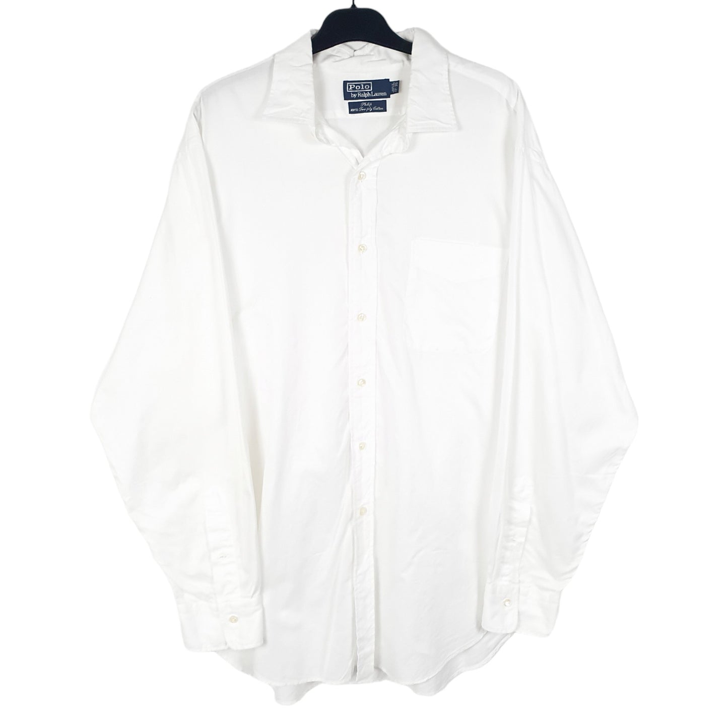 Mens White Polo Ralph Lauren Phillip Long Sleeve Shirt