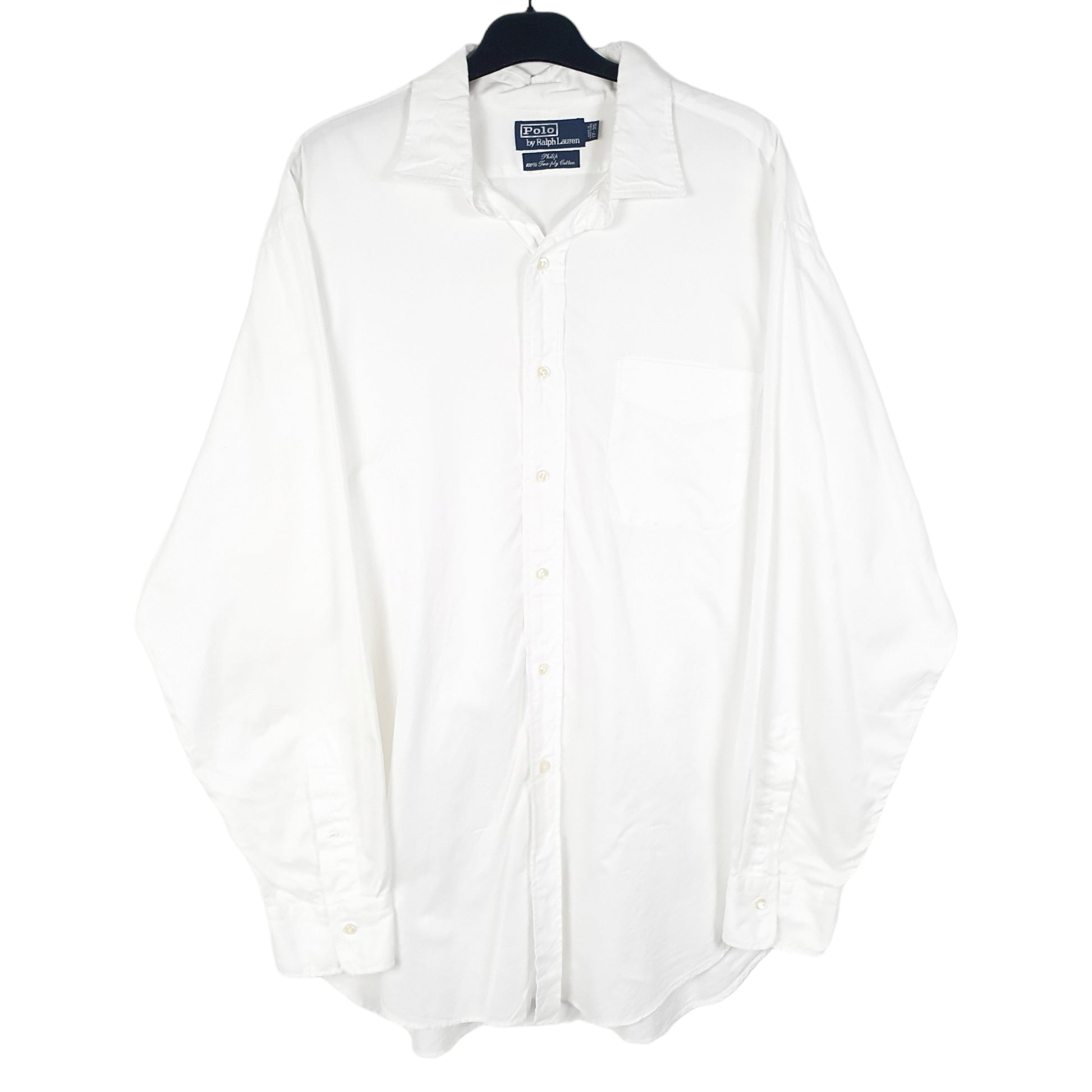 Mens White Polo Ralph Lauren Phillip Long Sleeve Shirt