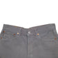Womens Grey Levis 501 Jorts Denim Shorts