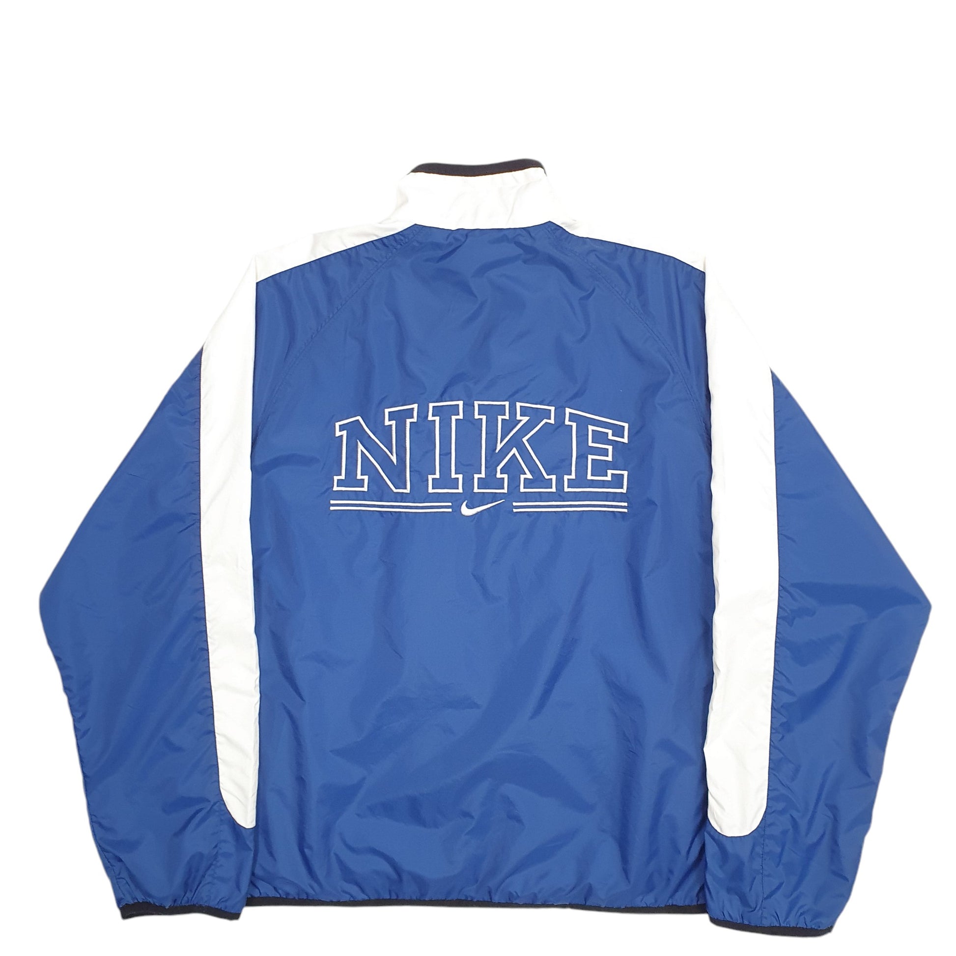Womens Navy Nike Spellout Vintage 90's  Coat
