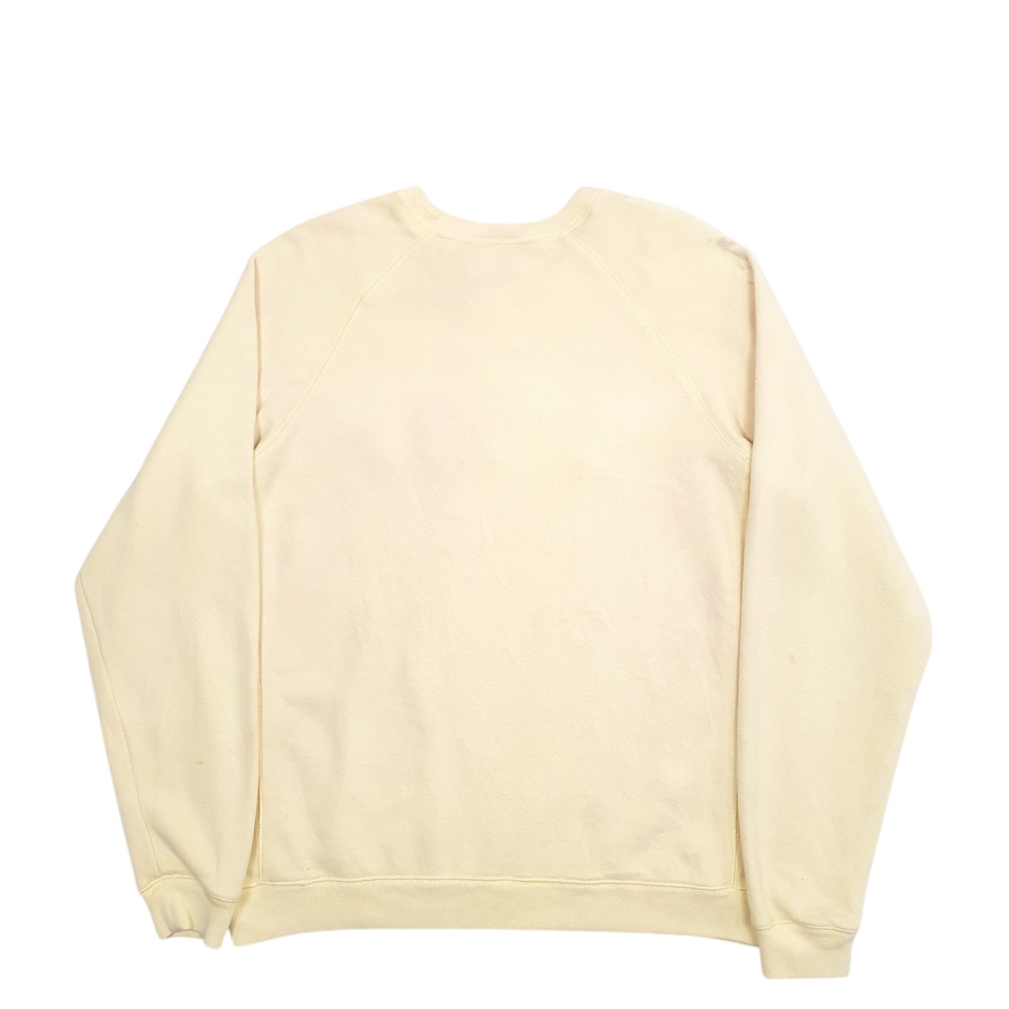 Mens Yellow Izod Spellout Crewneck Jumper