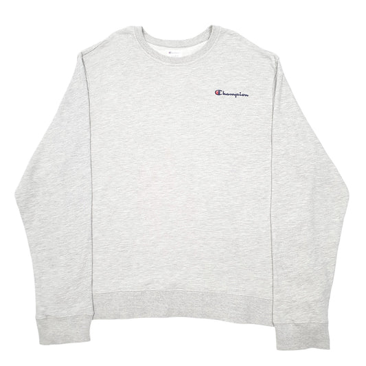 Mens Grey Champion  Crewneck Jumper