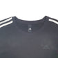 Womens Black Adidas  Crewneck Jumper