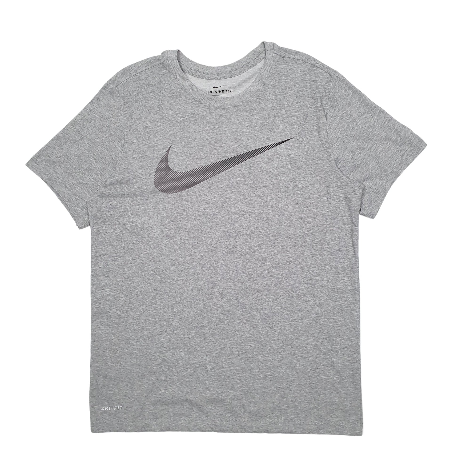 Mens Grey Nike Spellout Short Sleeve T Shirt