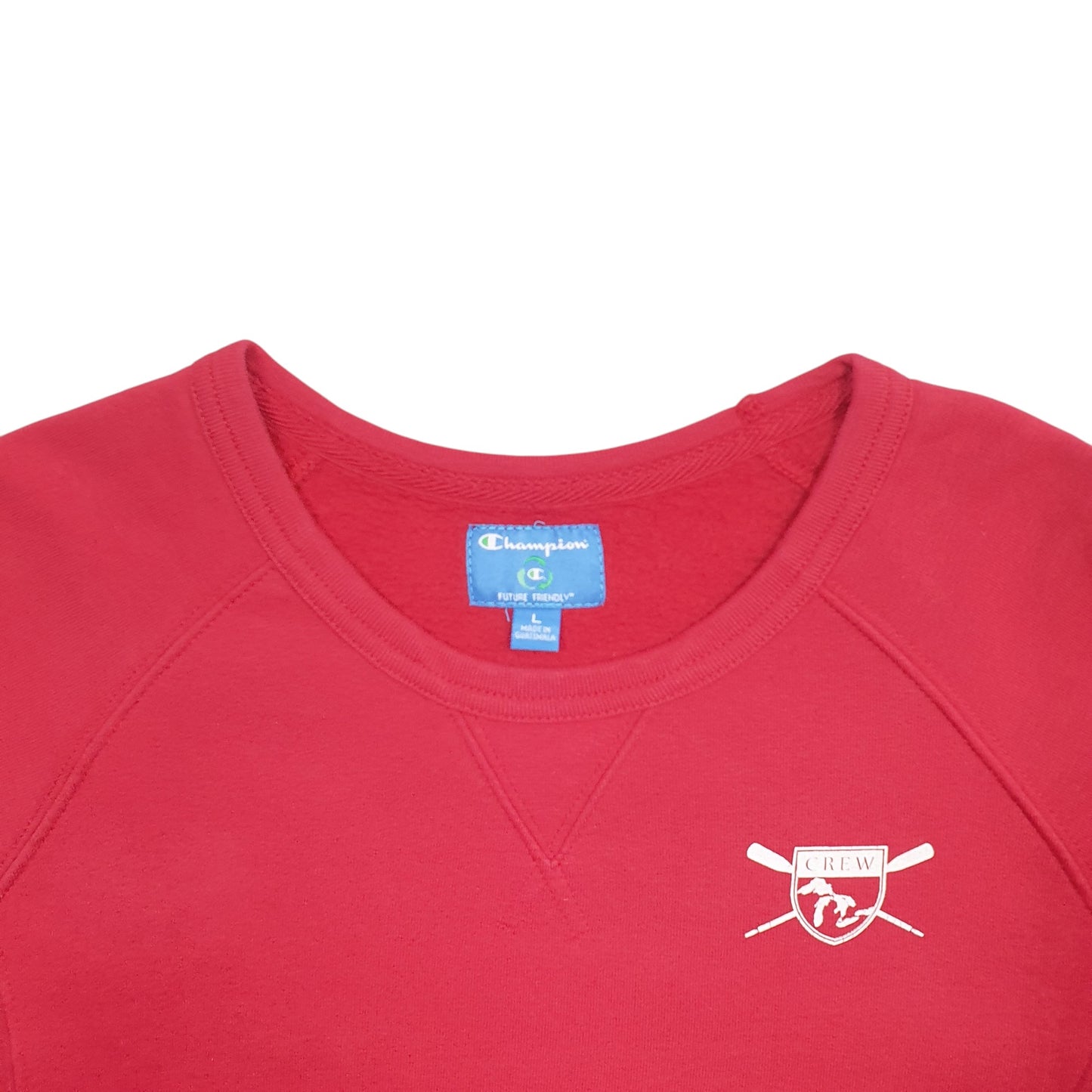 Womens Red Champion  Crewneck Jumper