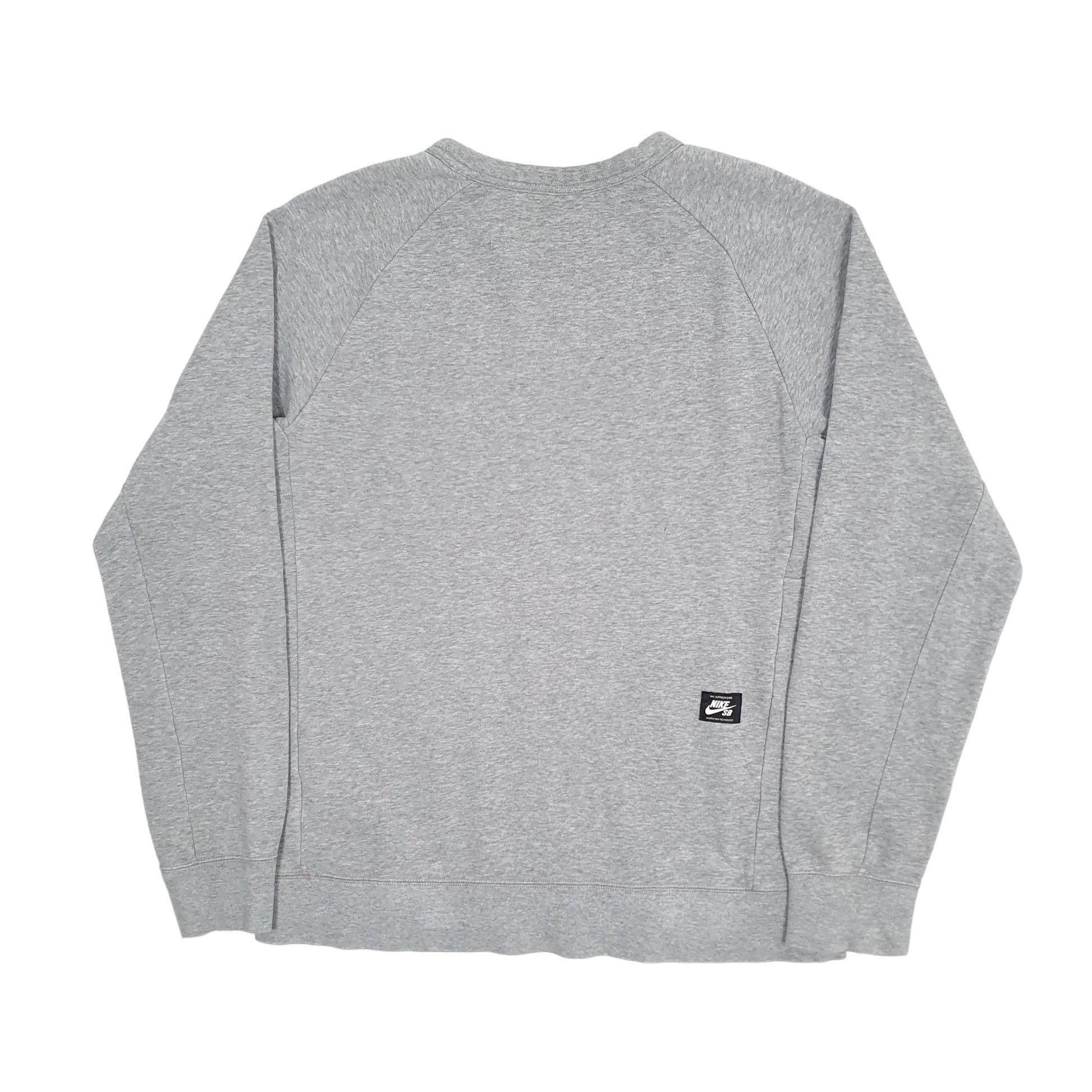 Mens Grey Nike SB Skateboarding Crewneck Jumper