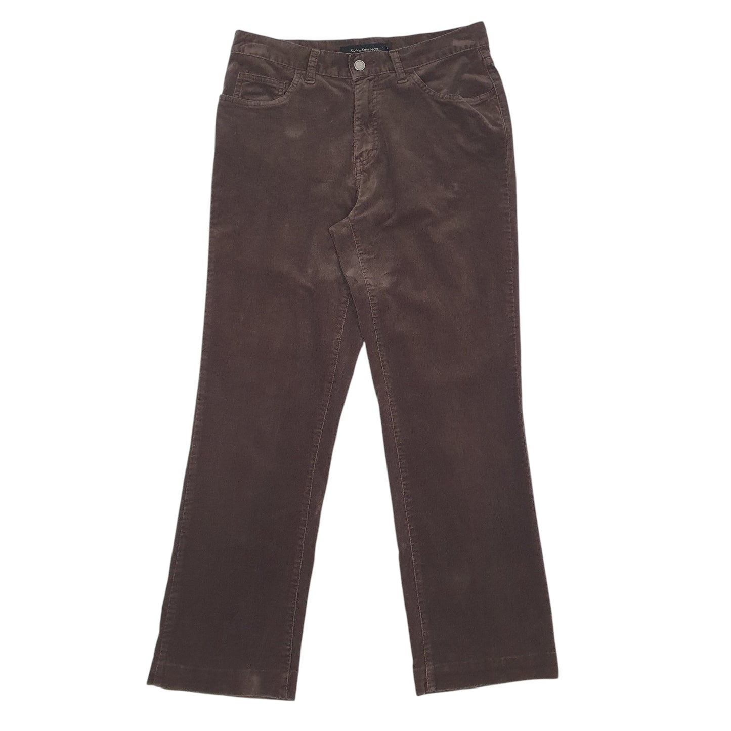 Womens Black Calvin Klein  Corduroy Trousers
