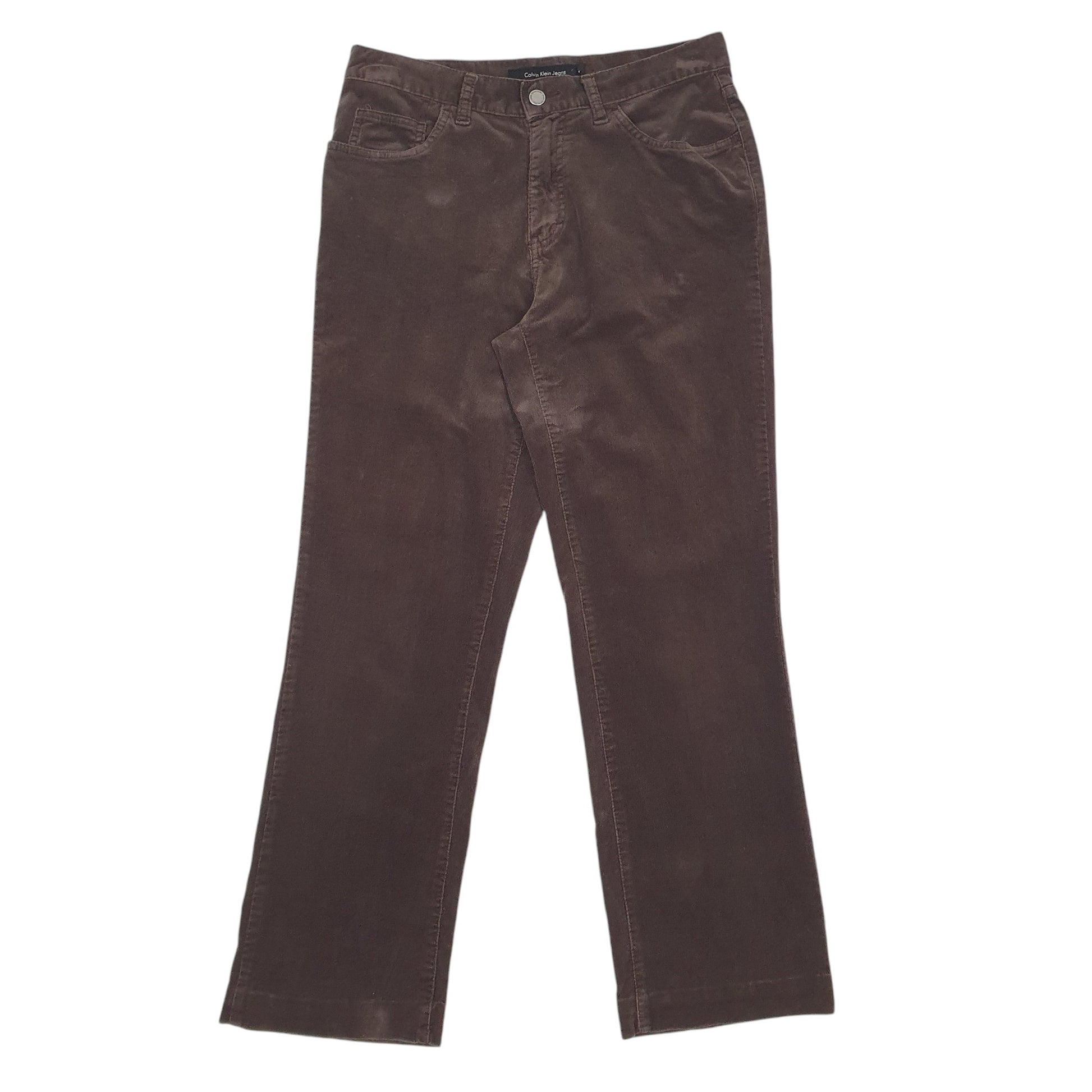 Womens Black Calvin Klein  Corduroy Trousers