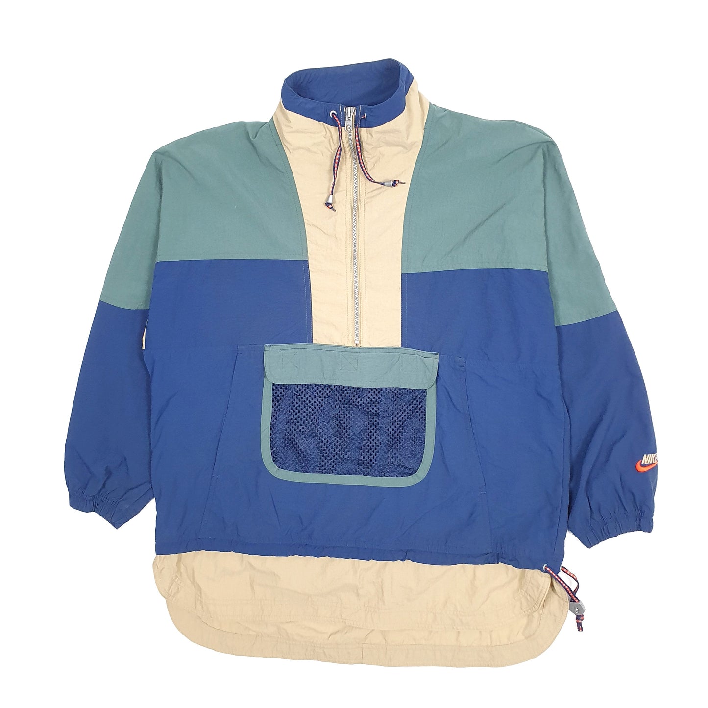 Mens Blue Nike Vintage 1990s Shell Festival  Coat