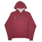 Mens Burgundy Champion Spellout Hoodie Jumper