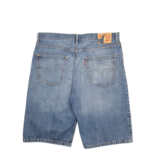 Mens Blue Levis Denim Jeans Jorts Denim Shorts