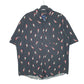 Mens Black George Parrots Hawaiian Short Sleeve Shirt