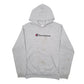 Mens Grey Champion Spellout Hoodie Jumper