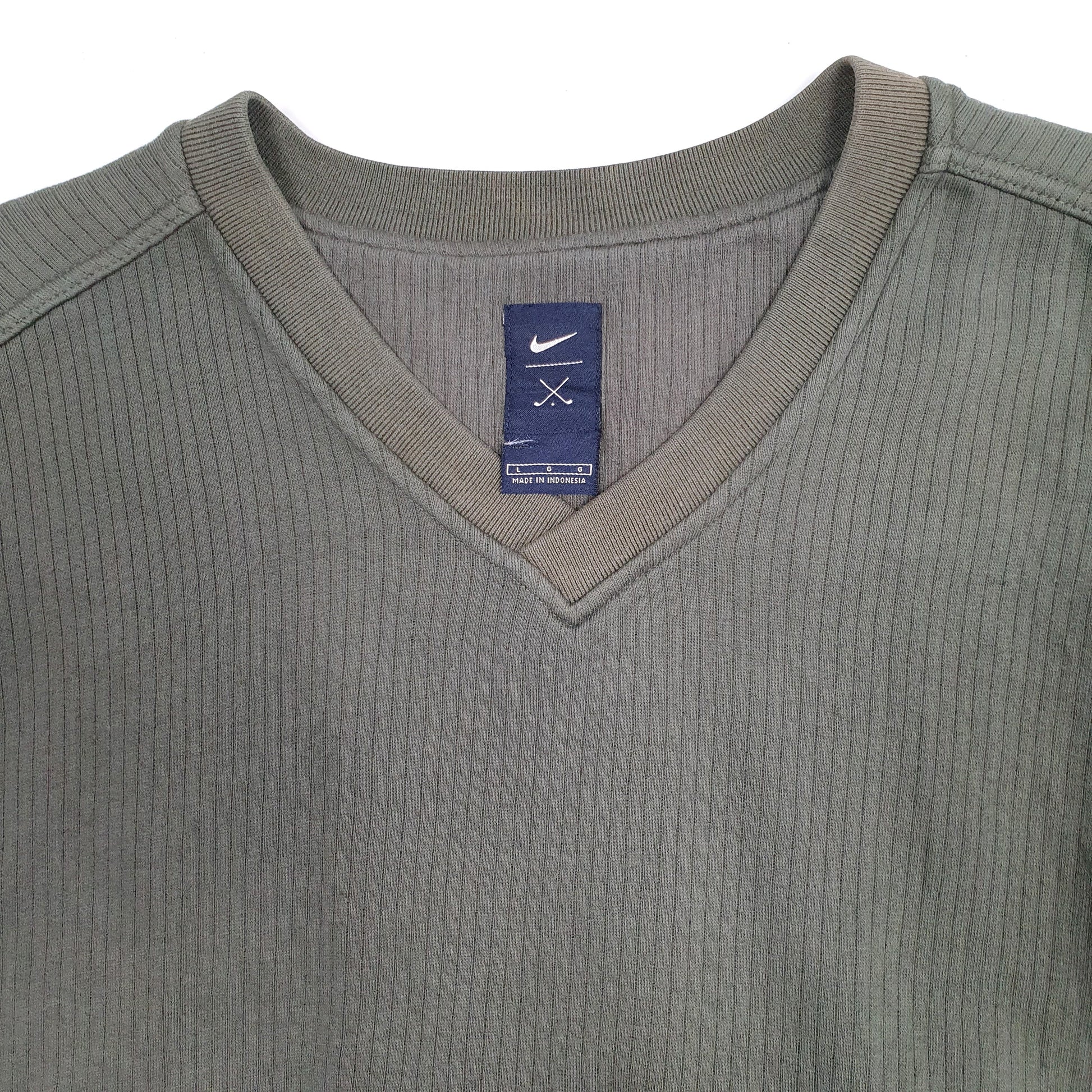 Mens Khaki Nike Golf Vest Jumper