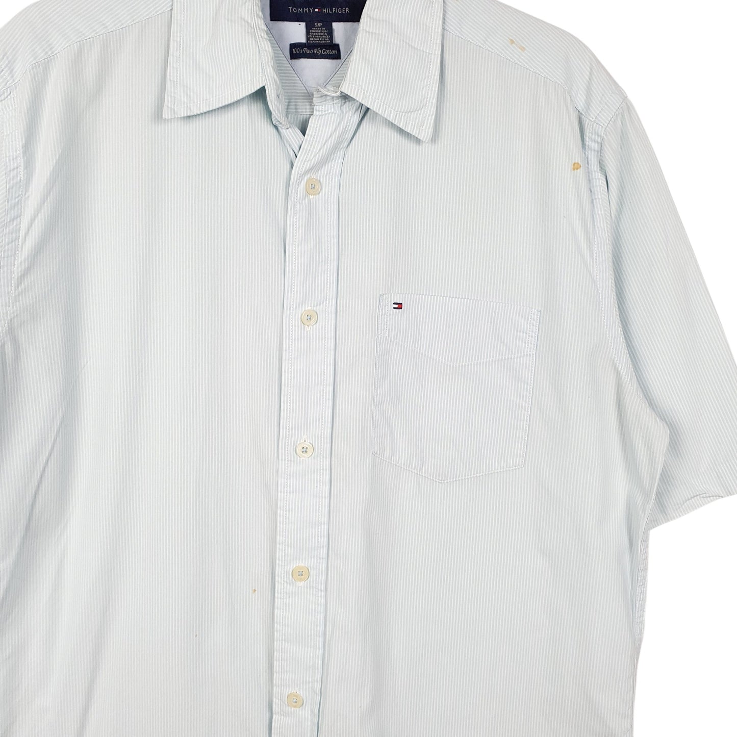 Mens Blue Tommy Hilfiger  Short Sleeve Shirt