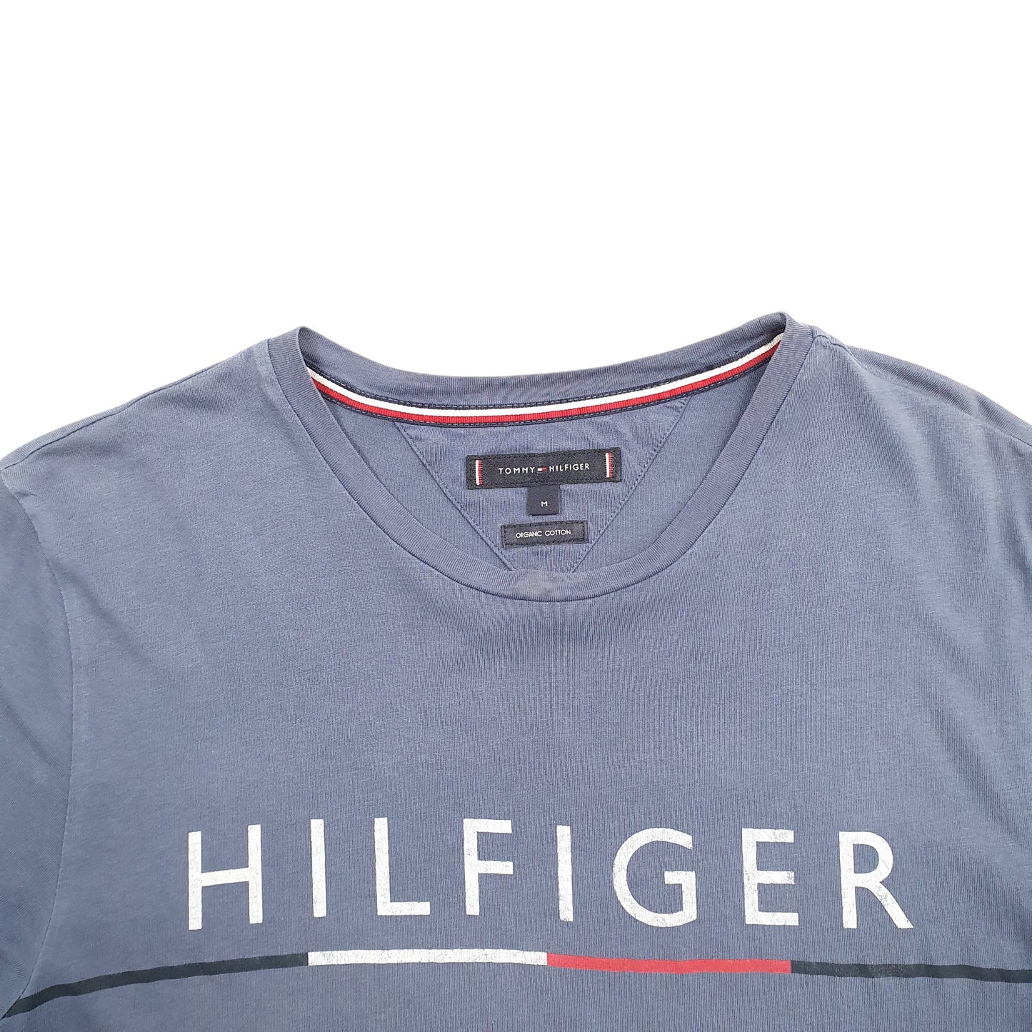 Womens Blue Tommy Hilfiger Spellout Short Sleeve T Shirt