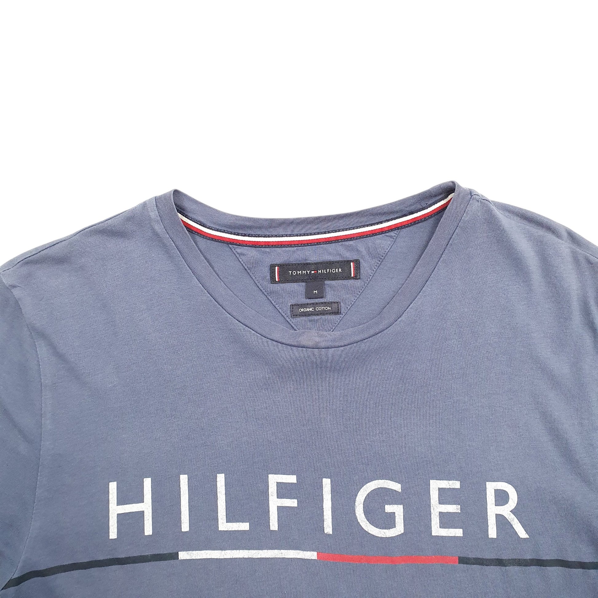 Womens Blue Tommy Hilfiger Spellout Short Sleeve T Shirt